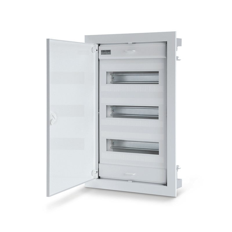 Tablou, Scame, incastrat, ingropat, ST, usa opaca, 3 randuri, X, 12 module, ( 36 module ) 677.3036.2