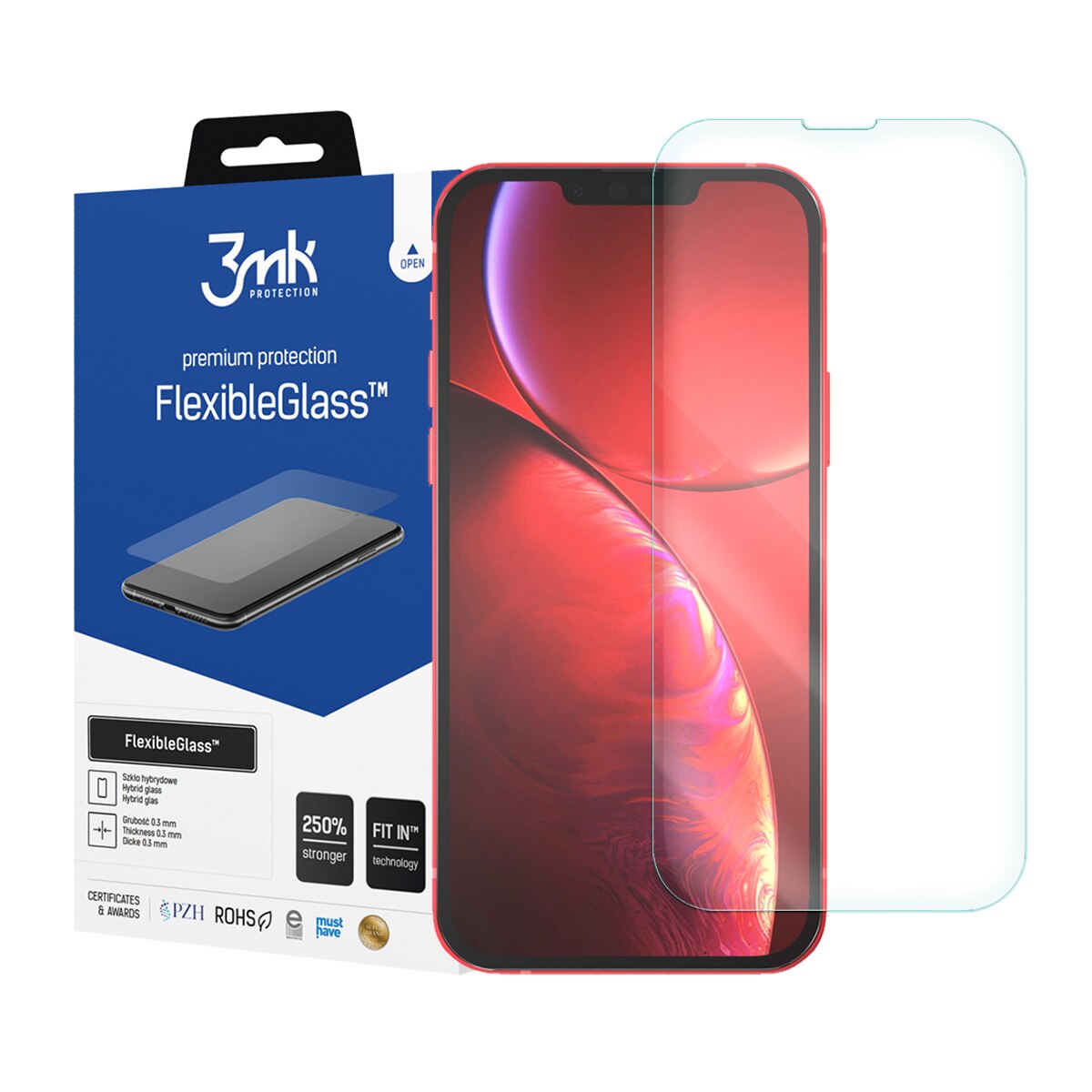 Folie Protectie pentru iPhone 13 PRO, 3MK Flexible Glass, Transparent
