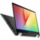 Лаптоп 2 in 1 ASUS Vivobook Flip 14 TP470EA, Intel® Core™ i5-1135G7, 14", Full HD, RAM 8GB, 256GB SSD, Intel® Iris® Xᵉ Graphics, Windows 11 Home S, Indie Black