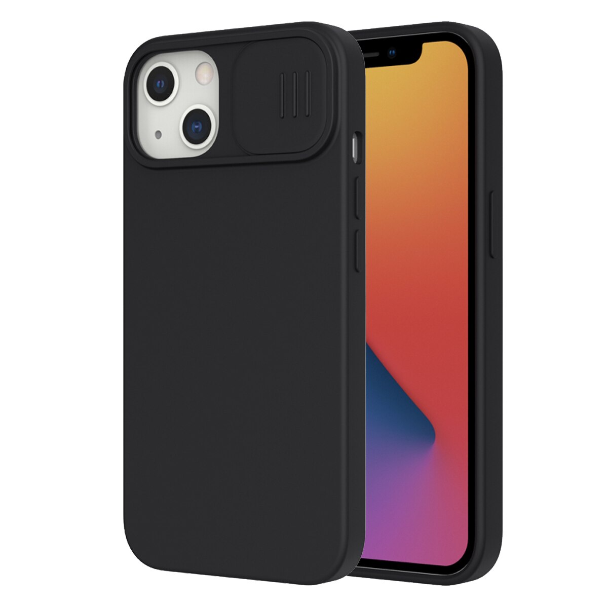 Husa pentru iPhone 13 Nillkin Camshield Silky Magsafe, Protectie camera foto, Plastic, Negru