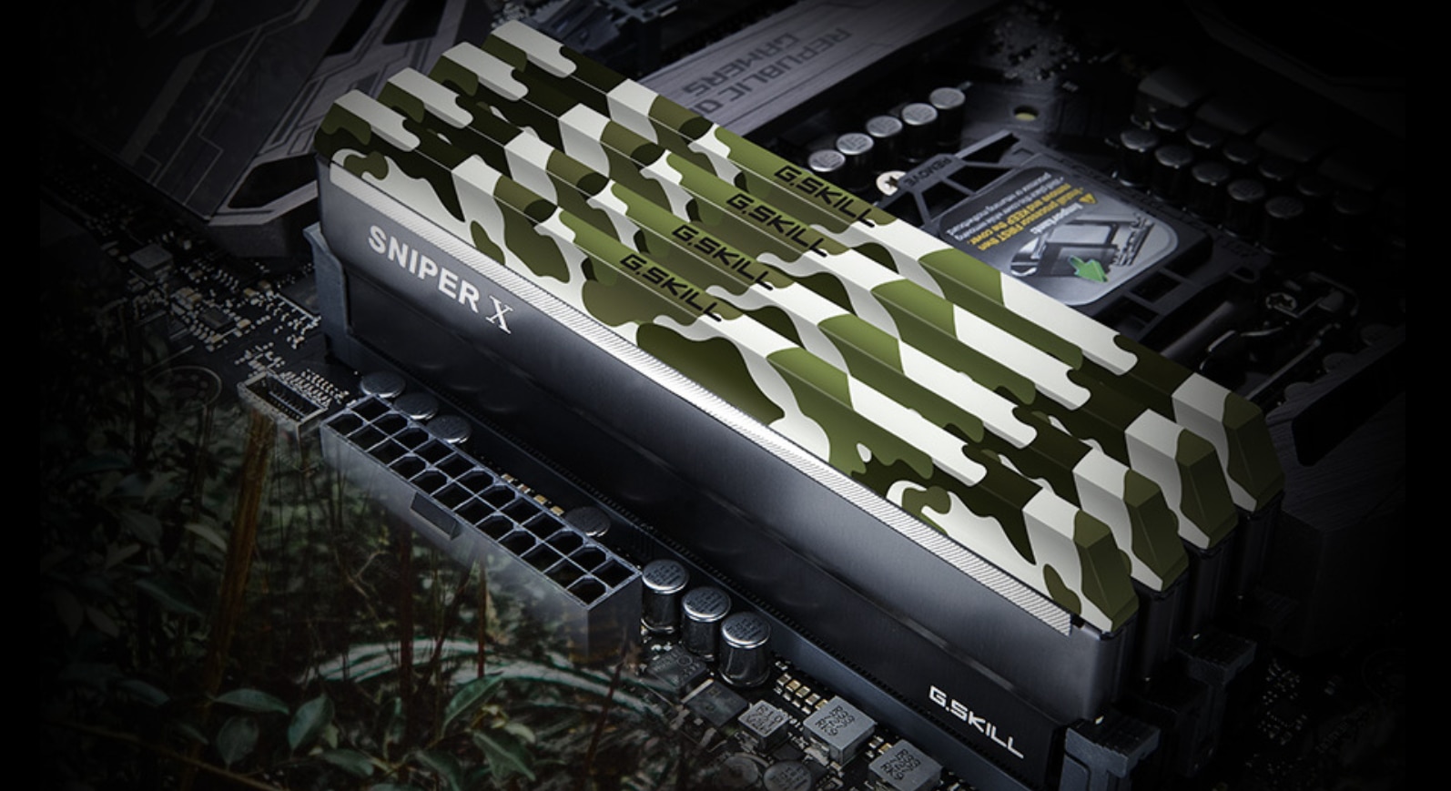 Memorie G.SKILL Sniper X Urban Camo, 16GB(2x8GB) DDR4, 3600MHz