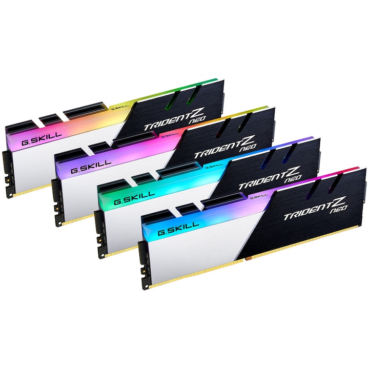 Memória G.SKILL Trident Z Neo, 128GB (4x32GB) DDR4, 3600MHz CL16, négycsatornás készlet