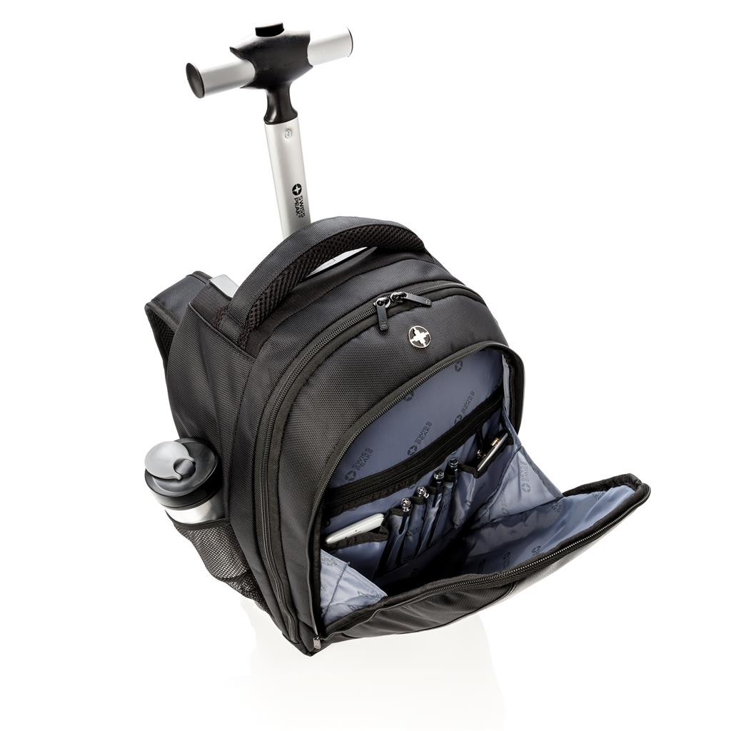 Troller tip Rucsac, 44.8cm, negru, Swiss Peak