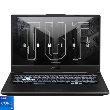 Laptop Gaming ASUS TUF F17 FX706HCB cu procesor Intel® Core™ i7-11800H, 17.3 Laptop Gaming ASUS TUF F17 FX706HCB cu procesor Intel® Core™ i7-11800H, 17.3