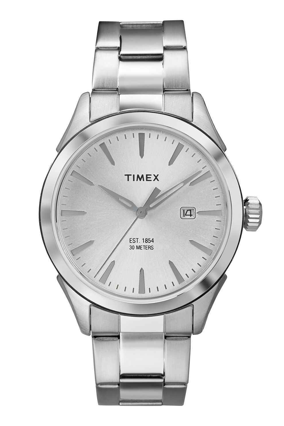 Timex, Ceas din otel inoxidabil Chesapeake 40 MM, Argintiu