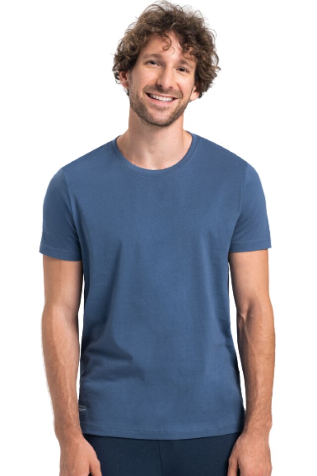 Tricou din bumbac pentru barbati, Volcano, Albastru, L