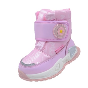 Cizme imblanite pentru fete Bessky C-T9528-A-28, Roz 64659 Cizme imblanite pentru fete Bessky C-T9528-A-28, Roz 64659