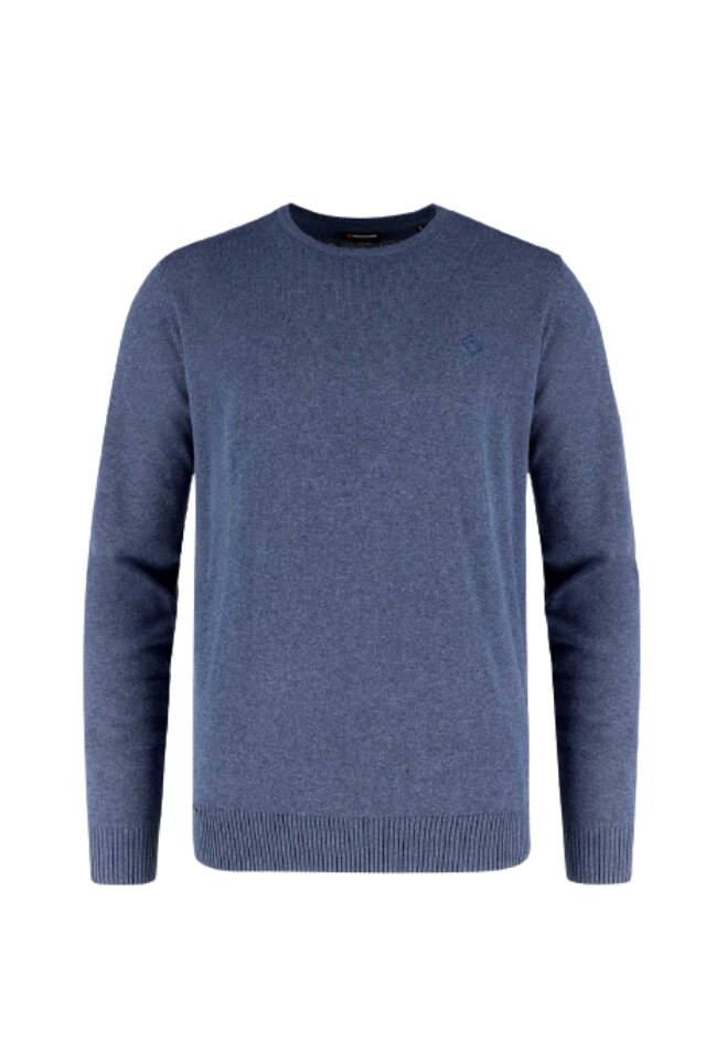 Pulover din bumbac pentru barbati, Volcano, Rado, Albastru, Albastru
