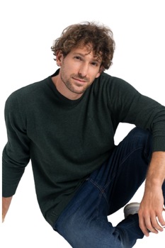 Pulover din bumbac pentru barbati, Volcano, STIG, Verde, Verde Pulover din bumbac pentru barbati, Volcano, STIG, Verde, Verde