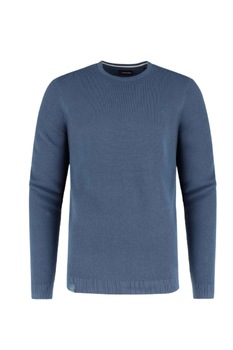 Pulover din bumbac pentru barbati, Volcano, Albastru, Albastru Pulover din bumbac pentru barbati, Volcano, Albastru, Albastru