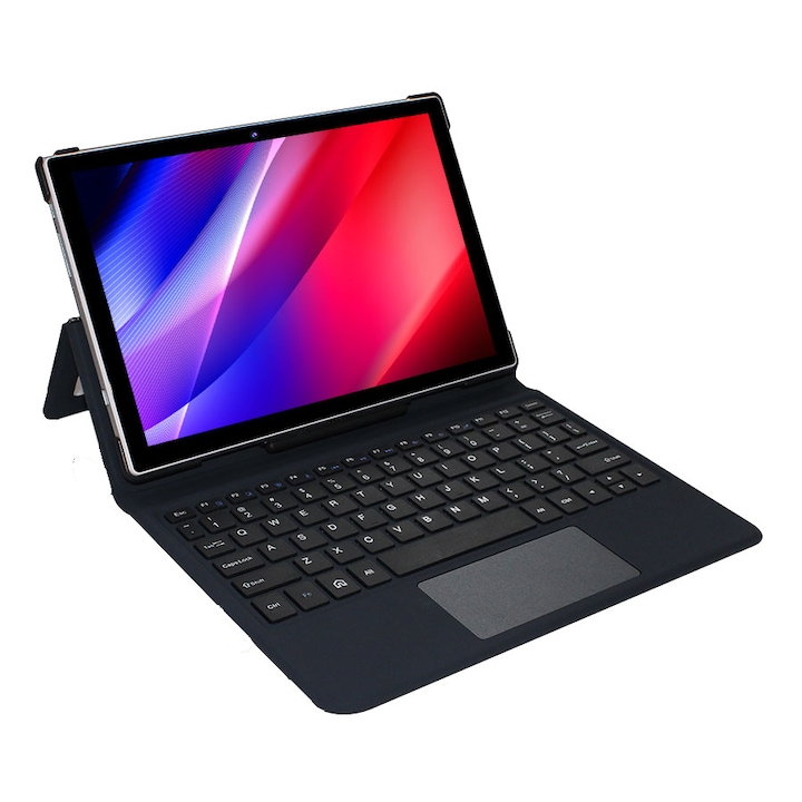 Tableta iHunt Tablet PC 10 PRO cu Tastatura, 10.1" IPS, FullHD, Octa-Core, 4GB RAM, 64GB, 4G, Dual Sim, 7680mAh, Camera 13MP, Gray