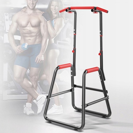 aparat fitness CAMTOA, bara tractiuni, Negru/Rosu pret ieftin