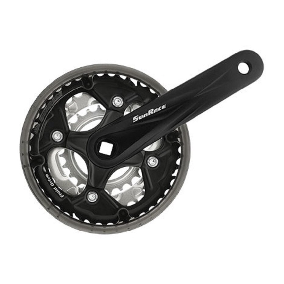 Angrenaj Pedalier SUNRACE FCM500 42/34/24T- 7/8v Negru 170 mm