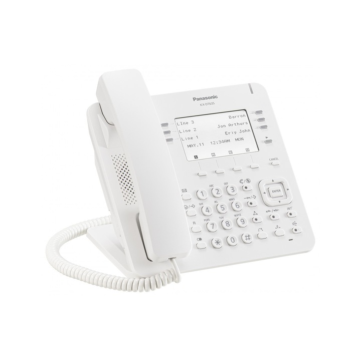 Telefon digital proprietar KX-DT635, display 3,6 inch, 6 x 4 taste programabile