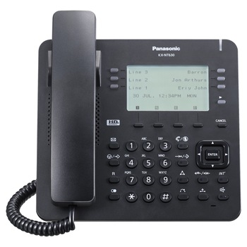 Telefon IP proprietar , Panasonic KX-NT630, LCD monocrom de 3,6 inch Telefon IP proprietar , Panasonic KX-NT630, LCD monocrom de 3,6 inch