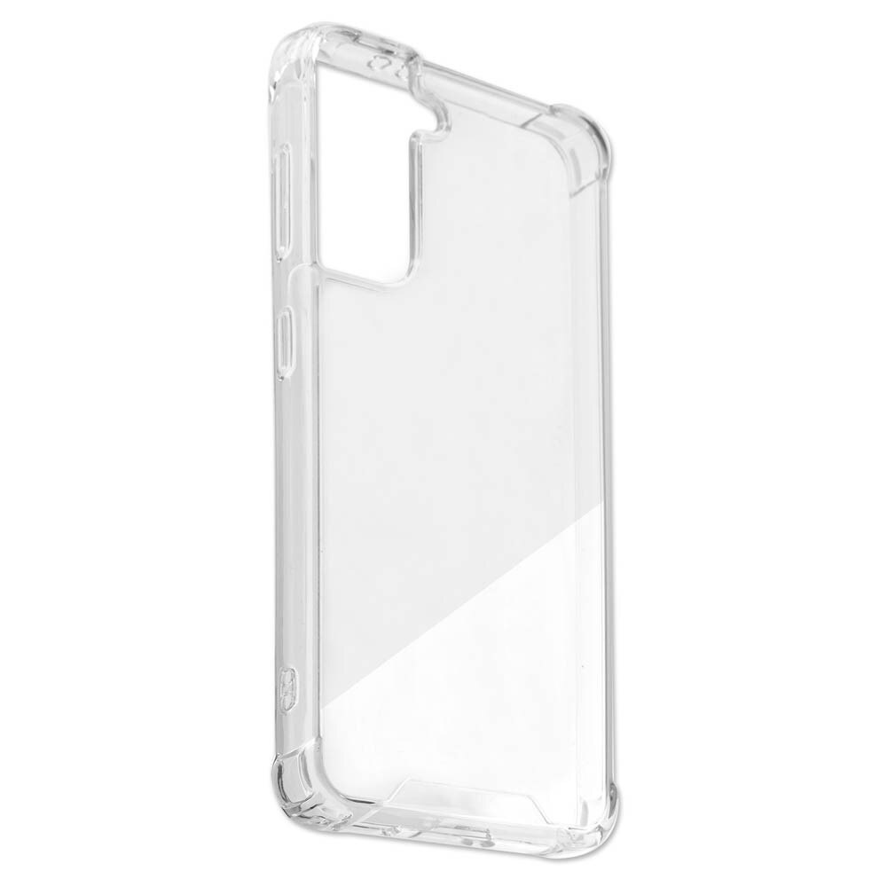 Carcasa hibrida rezistenta la socuri pentru Samsung Galaxy S21 Plus, 4smarts Hard Cover Ibiza, transparent
