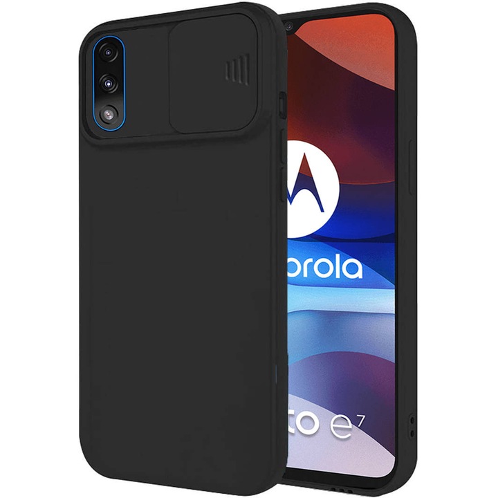 Капак за Motorola Moto E7 Power / E7i Power camshield черен