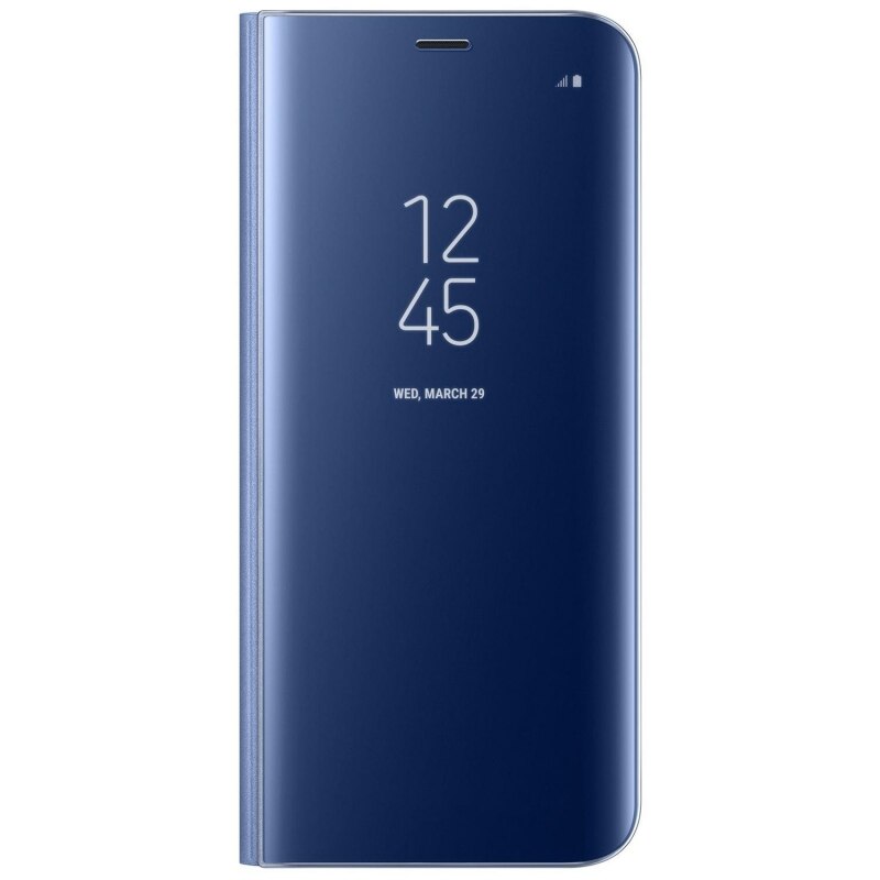 Husa Compatibila cu Samsung Galaxy S9 Plus, Flip Wallet Clear,Bleumarin,Paramount