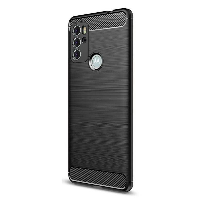 Carcasa TECH-PROTECT TPUCARBON compatibila cu Motorola Moto G60s Black
