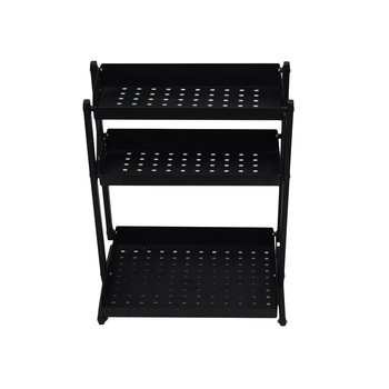 Raft pliabil cu 3 polite, D3427 33x31x55 cm Negru Raft pliabil cu 3 polite, D3427 33x31x55 cm Negru