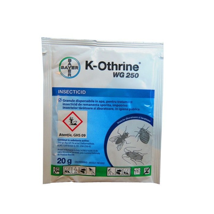 Set 3 buc*20gr, Insecticid Bayer K-Othrine Wg 250, 60Gr