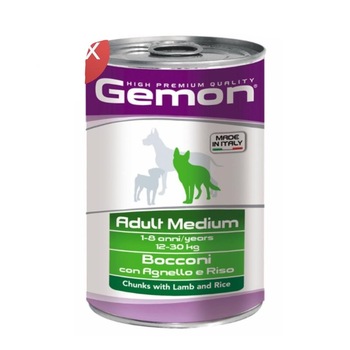 Set hrana pentru caini conserve, pentru adulti, talie mare, cu carne de miel si orez, 12 x 1250 grame Set hrana pentru caini conserve, pentru adulti, talie mare, cu carne de miel si orez, 12 x 1250 grame