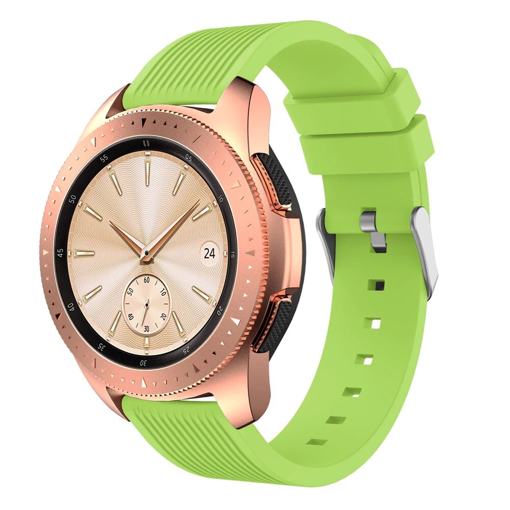 Curea ceas Galaxy Watch 42/Active/Active 2, Silicon, Verde neon eMAG.ro