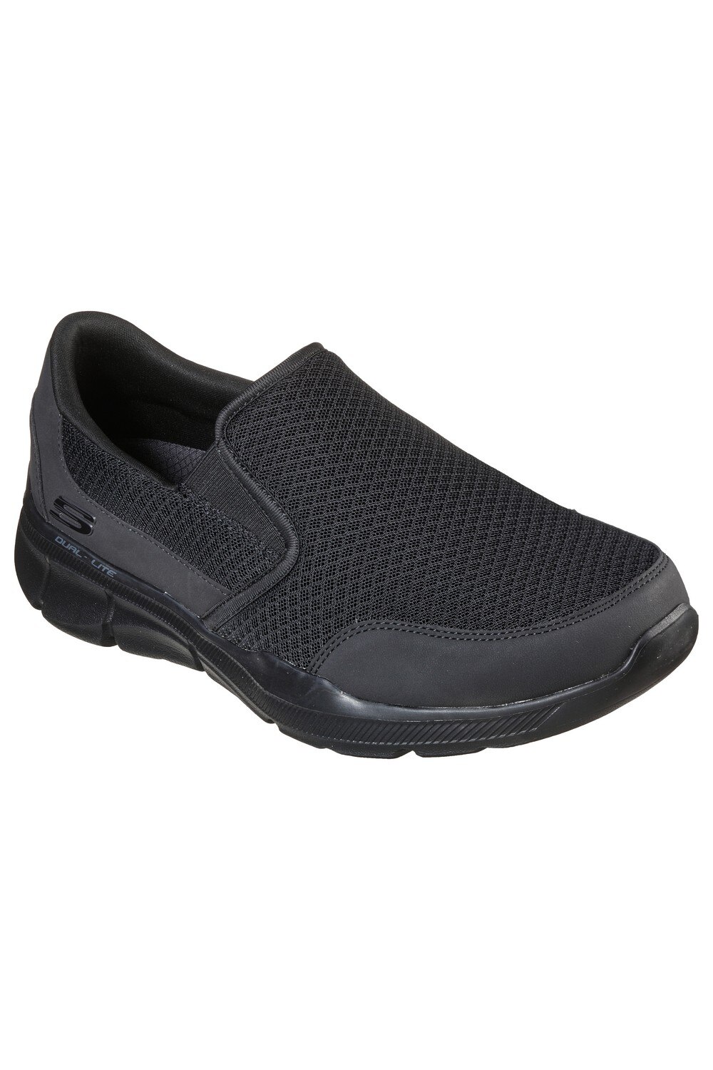 Pantofi sport Slip On Equalizer 3.0 Bluegate, Skechers, Negru, 40 EU