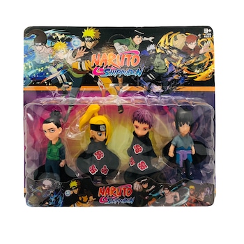 Set 4 Figurine Naruto Shippuden, dimensiune 10 cm, multicolor ,Sasuke, Deidara, Shikamaru, Sasori, 3 ani Set 4 Figurine Naruto Shippuden, dimensiune 10 cm, multicolor ,Sasuke, Deidara, Shikamaru, Sasori, 3 ani