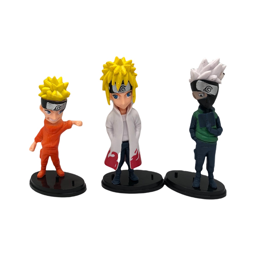 Set 6 Figurine Naruto Shippuden, dimensiune 10 cm, multicolor, Minato