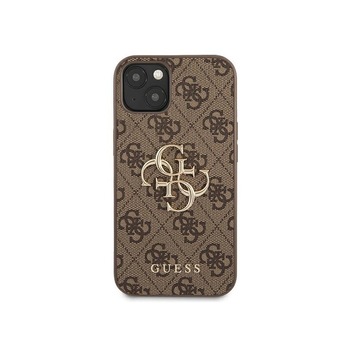 Husa Spate Guess Compatibila Cu iPhone 13, Colectia Big Metal Logo, Maro - 024888 Husa Spate Guess Compatibila Cu iPhone 13, Colectia Big Metal Logo, Maro - 024888
