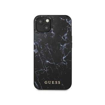 Husa Spate Guess Compatibila Cu iPhone 13, Colectia Marble, Negru - 033521 Husa Spate Guess Compatibila Cu iPhone 13, Colectia Marble, Negru - 033521