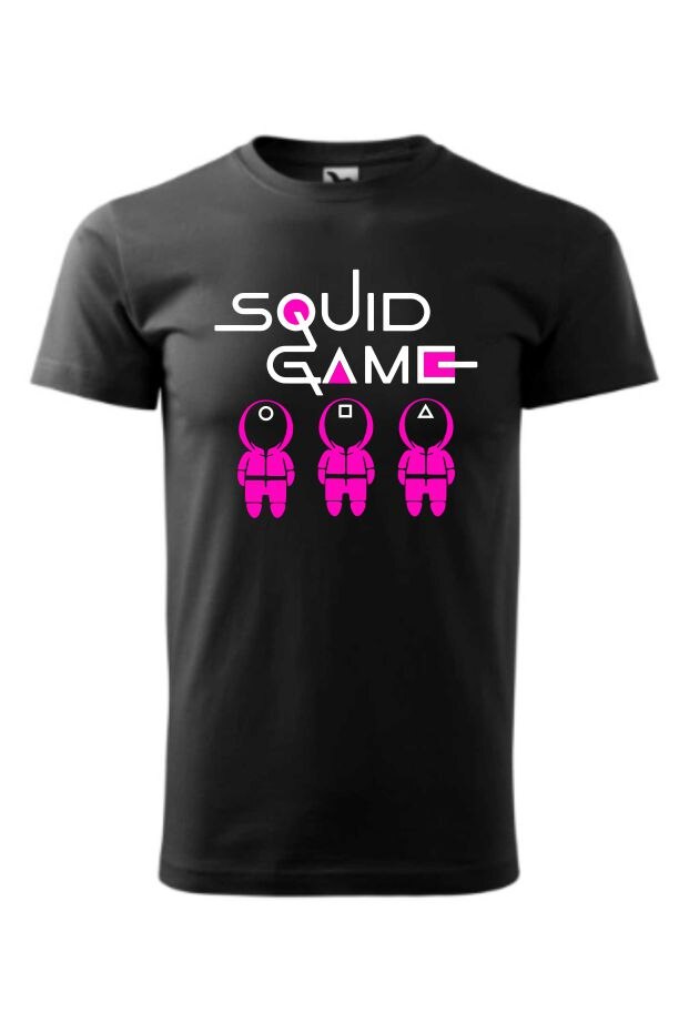 Tricou barbati Squid Game, Malfini, Negru