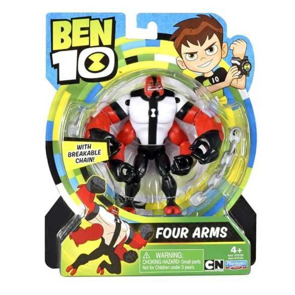 Figurina pentru copii Ben 10 Four Arms, 12 cm, articulata, plastic, multicolor