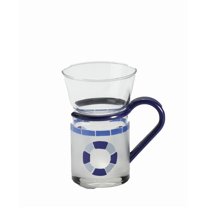 Pahar, Sticla, 250 ml, Multicolor