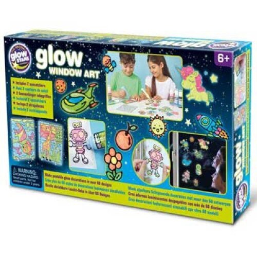 Joc creativ Brainstorm Set decoratiuni reflectorizante pentru geam