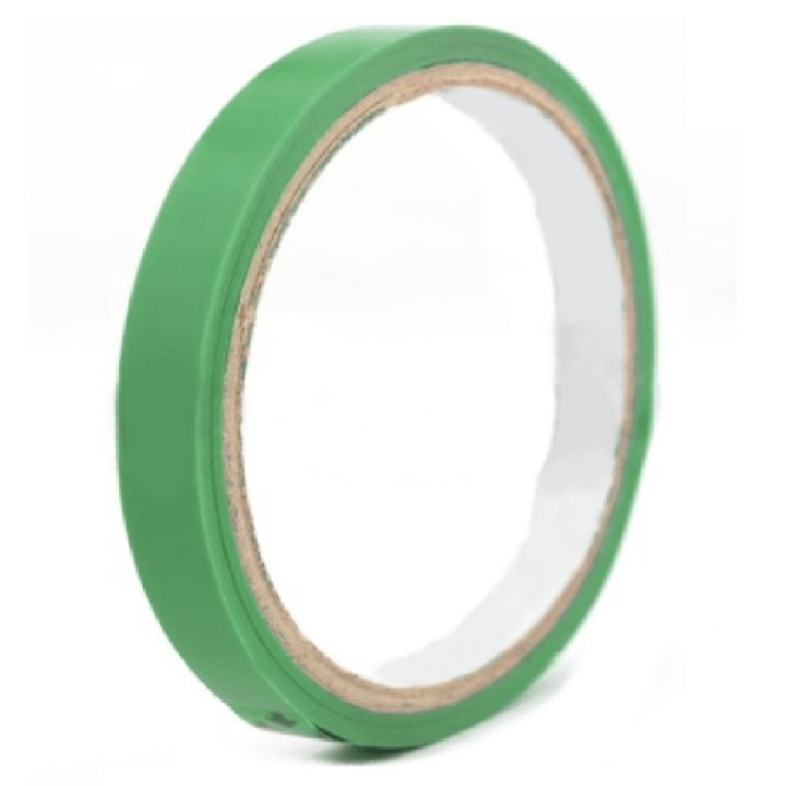 Set 192 Role Banda PVC Verde pentru Inchis si Sigilat Pungi, 9mm x 66y, Adeziv Solvent