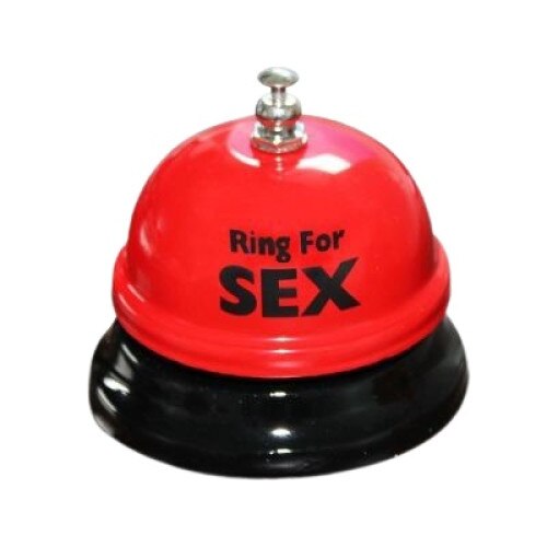 Clopot haios Ring for sex, Fundag, metal, rosu/negru, 7 cm