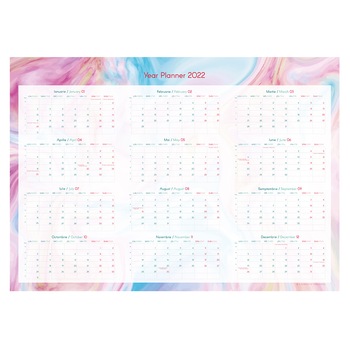 Calendar Planner Anual A2 Marble landscape 2022 romana/engleza Calendar Planner Anual A2 Marble landscape 2022 romana/engleza