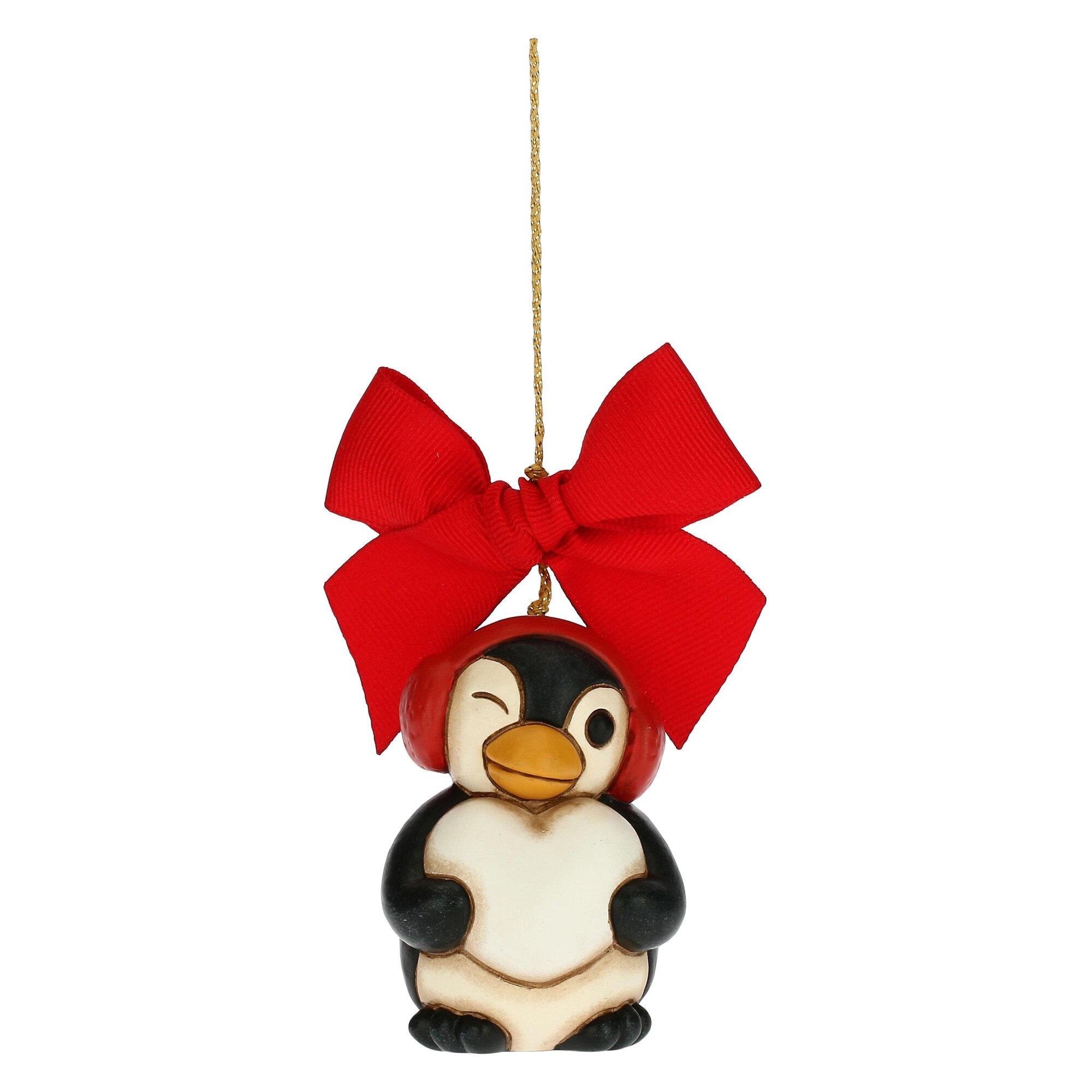 Figurina de brad, Pinguin, ceramica THUN, 4.7 cm