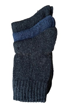 Set 3 perechi de sosete, Antonio, 820024099, Gri inchis/Albastru Set 3 perechi de sosete, Antonio, 820024099, Gri inchis/Albastru