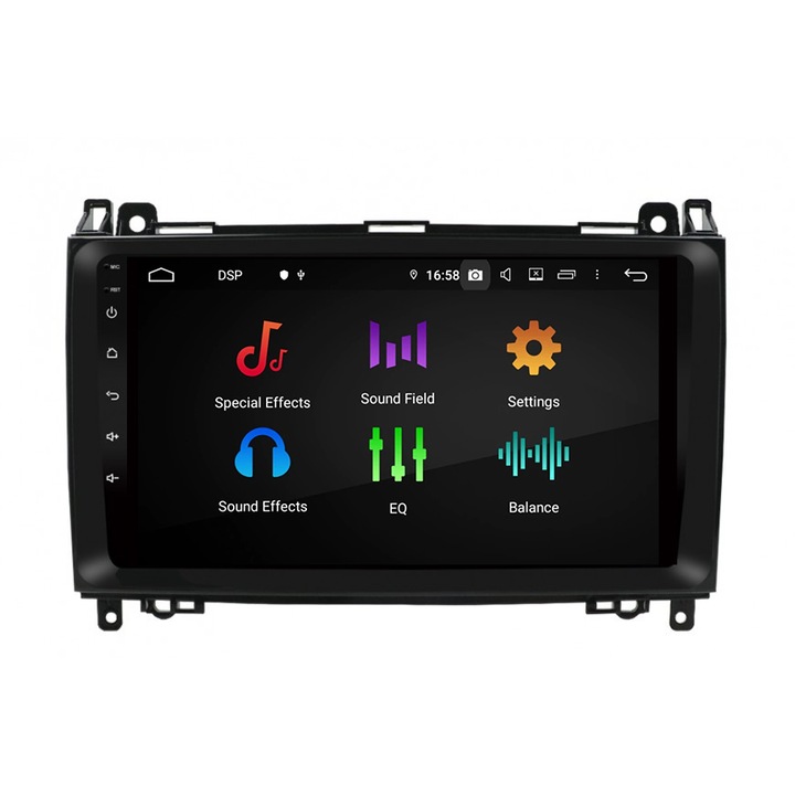 Navigatie Mercedes A W169 / B-class W245, Viano Vito W639 / Sprinter W906 full touch Android DSP