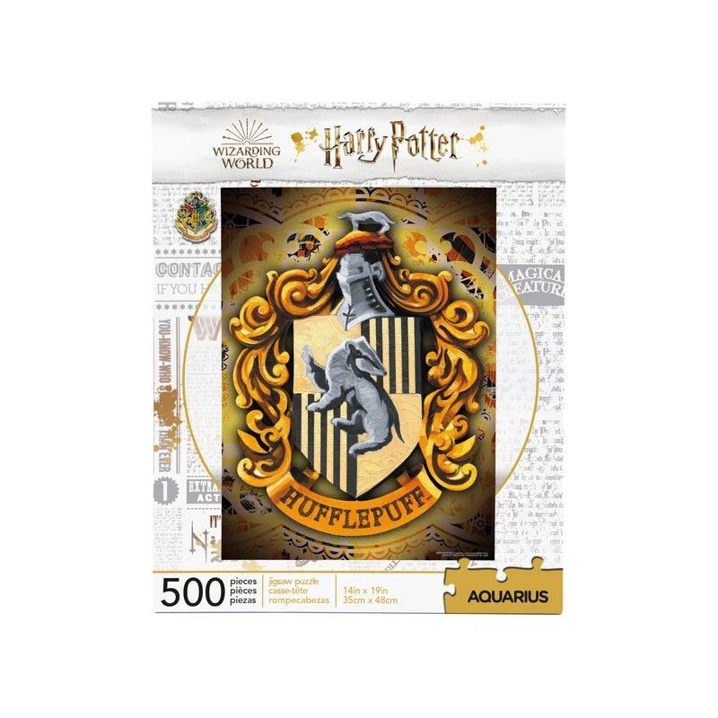 Puzzle Harry Potter Hufflepuff , 500 piese , 48x35cm, Negru