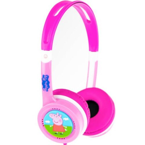 Casti audio pentru copii, Peppa Pig, jack 3.5 mm, Roz