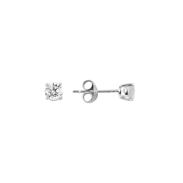 Cercei argint Solitaire cu zirconii, BeSpecial, ETU0292