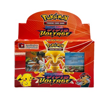 Joc de carti Pokemon Sword And Shield, Vivid Voltage, in limba engleza, Rosu Joc de carti Pokemon Sword And Shield, Vivid Voltage, in limba engleza, Rosu
