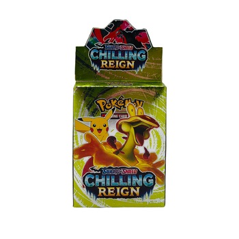 Joc de carti Pokemon Sword And Shield, Chilling Reign, 24 cartonase in limba engleza, Verde Joc de carti Pokemon Sword And Shield, Chilling Reign, 24 cartonase in limba engleza, Verde