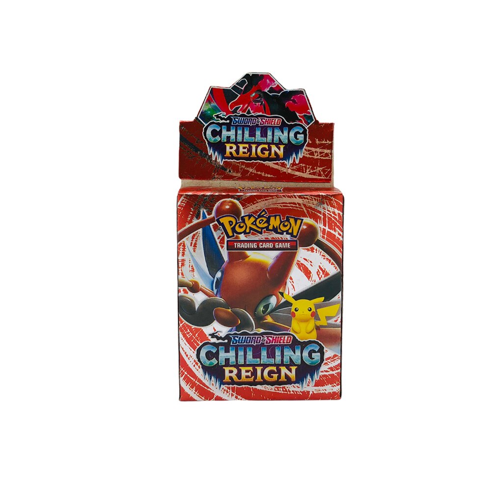 Joc de carti Pokemon Sword And Shield, Chilling Reign, 24 cartonase in limba engleza, Multicolor