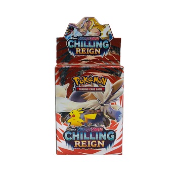 Joc de carti Pokemon Sword And Shield, Chilling Reign, 24 cartonase in limba engleza, Portocaliu Joc de carti Pokemon Sword And Shield, Chilling Reign, 24 cartonase in limba engleza, Portocaliu