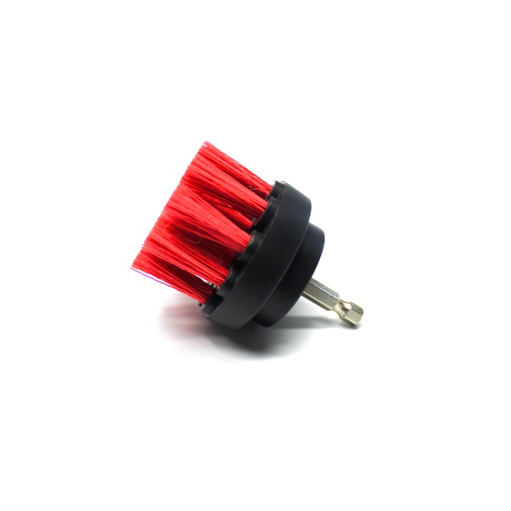 Perie curatare rotunda, prindere M8 la bormasina, 50mm MaxShine